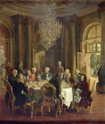 Mesa de Cena en Sanssouci, 1850